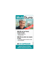 MultiSure® Men 50+ / Multivitamine pentru bărbați 50+ (cu luteină, licopen și saw palmetto), 80 capsule