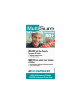 MultiSure® Men 50+ / Multivitamine pentru bărbați 50+ (cu luteină, licopen și saw palmetto), 80 capsule