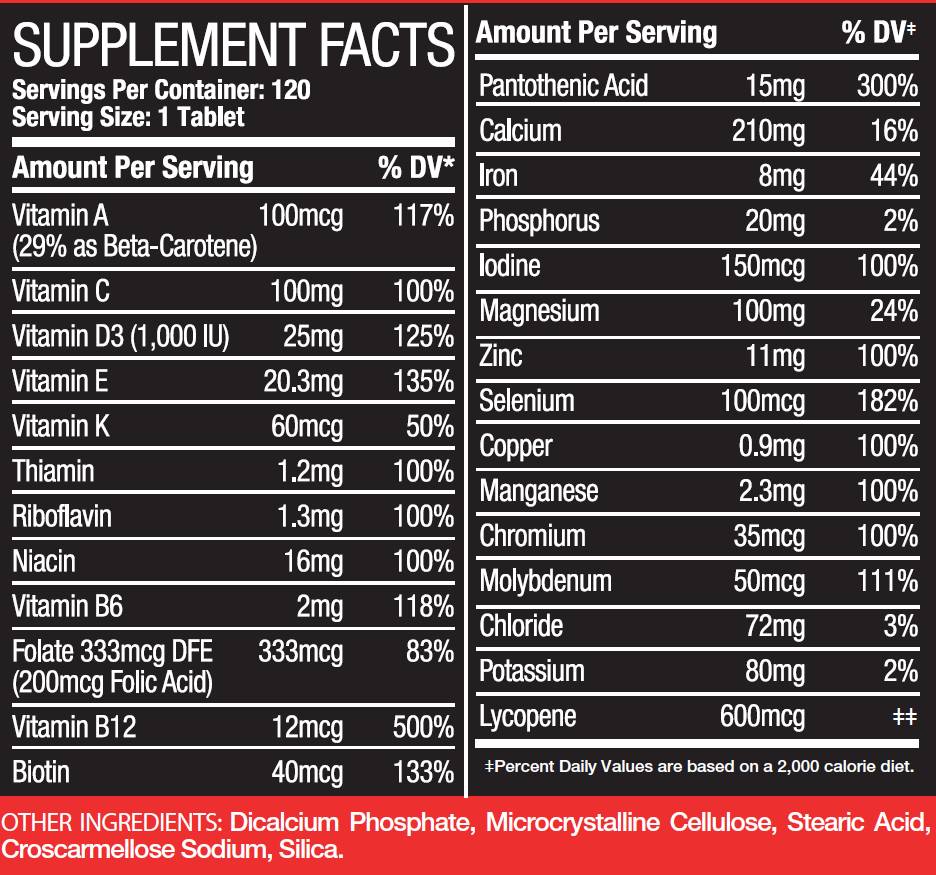 Tablete multivitamine 120 tablete