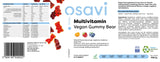 Ursuleț Gummy Vegan Multivitamine | Portocală, Zmeură, Afine - 60 de bomboane de gumă