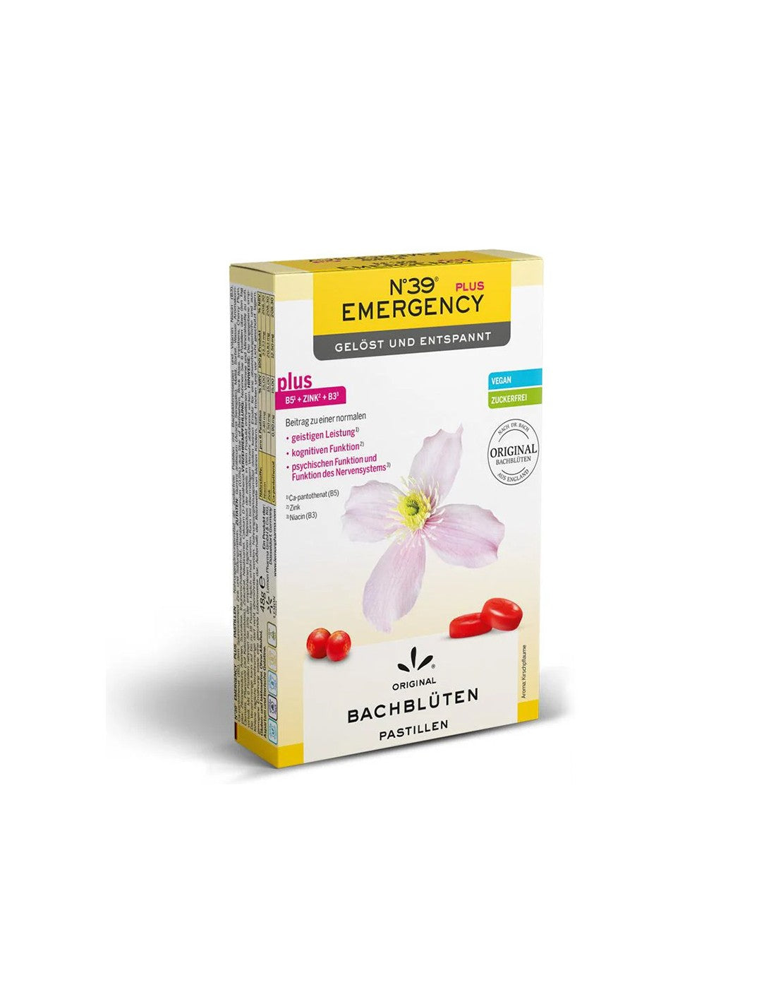 Dr. Bach Pastile N°39 - Urgenta (stres si anxietate), 48 g (~40 bucati)
