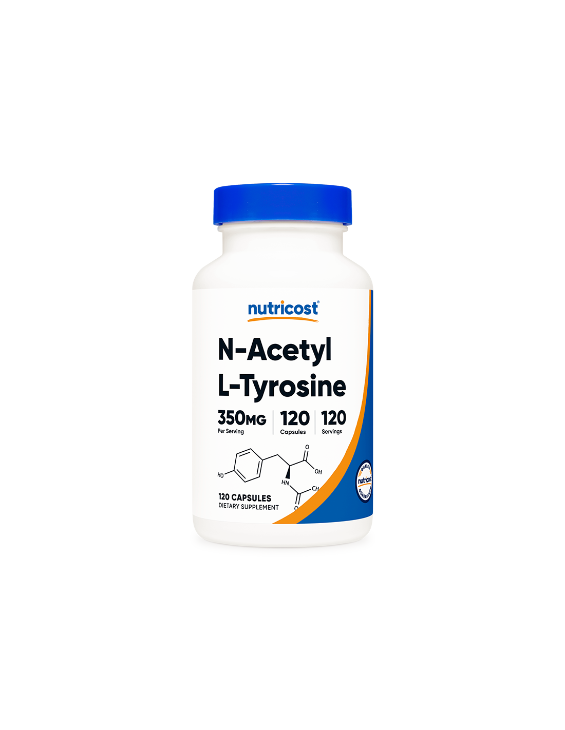 Activitatea nervoasă și a creierului - N-Acetil L-tirozină, 120 capsule Nutricost