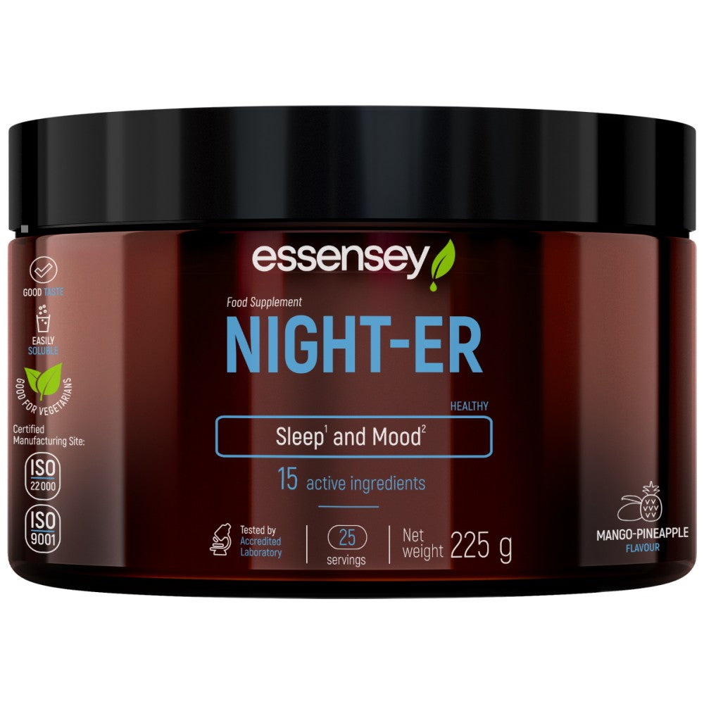NIGHT-ER | Sleep &amp; Mood cu 15 ingrediente - 225 grame
