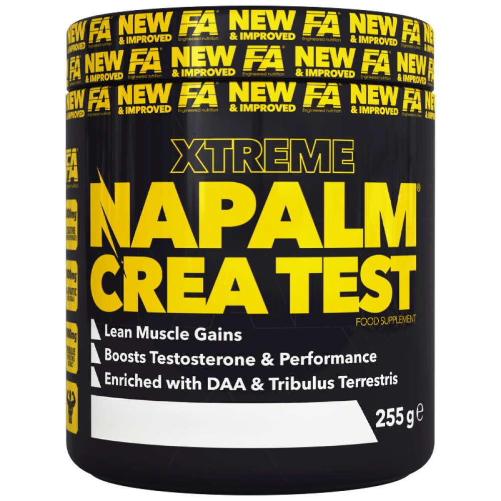 Napalm Crea Test | cu DAA &amp; Tribulus - 255 grame