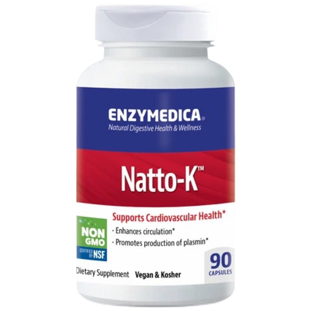 Natto-K | Nattokinaza cu bromelaina si enzime - 90 capsule