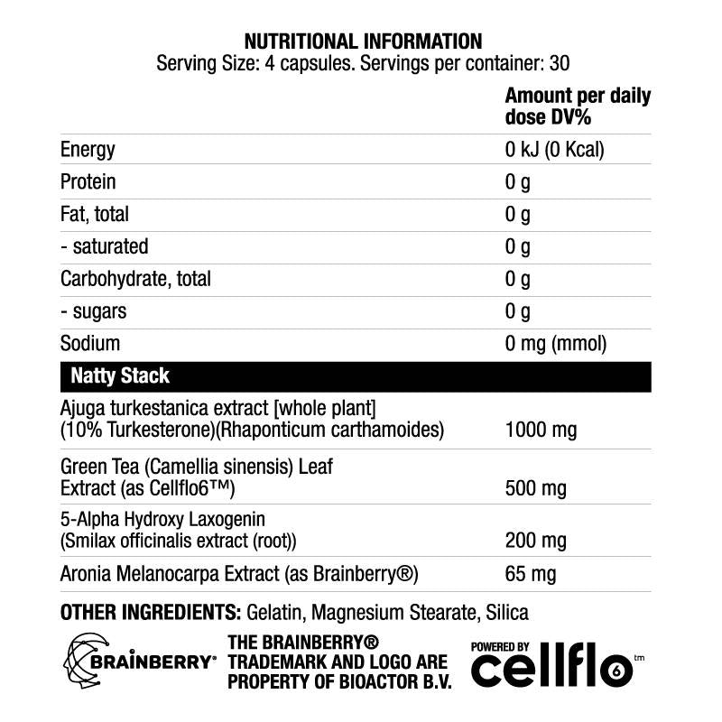 Nattystack | cu Turkesteron - 120 capsule
