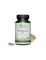 B12 natural BIO aus Shiitake/ Vitamina B12 (din ciuperci shiitake medicinale organice), 60 capsule, 100% Vegan Vegavero