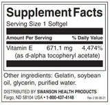 Vitamina E naturala 1000 UI - 100 capsule de gel