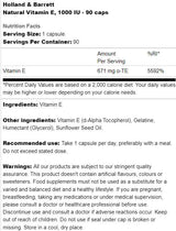 Vitamina E naturala 1000 UI - 90 capsule