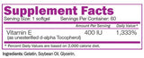 Vitamina E naturala 400 UI - 60 capsule de gel