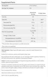 Omega 3 1000 mg | Gelatina de pește capsule moale - 200 capsule de gel