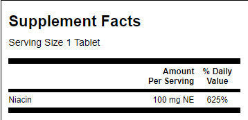 Niacină 100 mg - 250 tablete