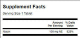 Niacină 100 mg - 250 tablete