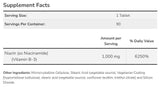 Niacinamidă 1000 mg - 90 comprimate