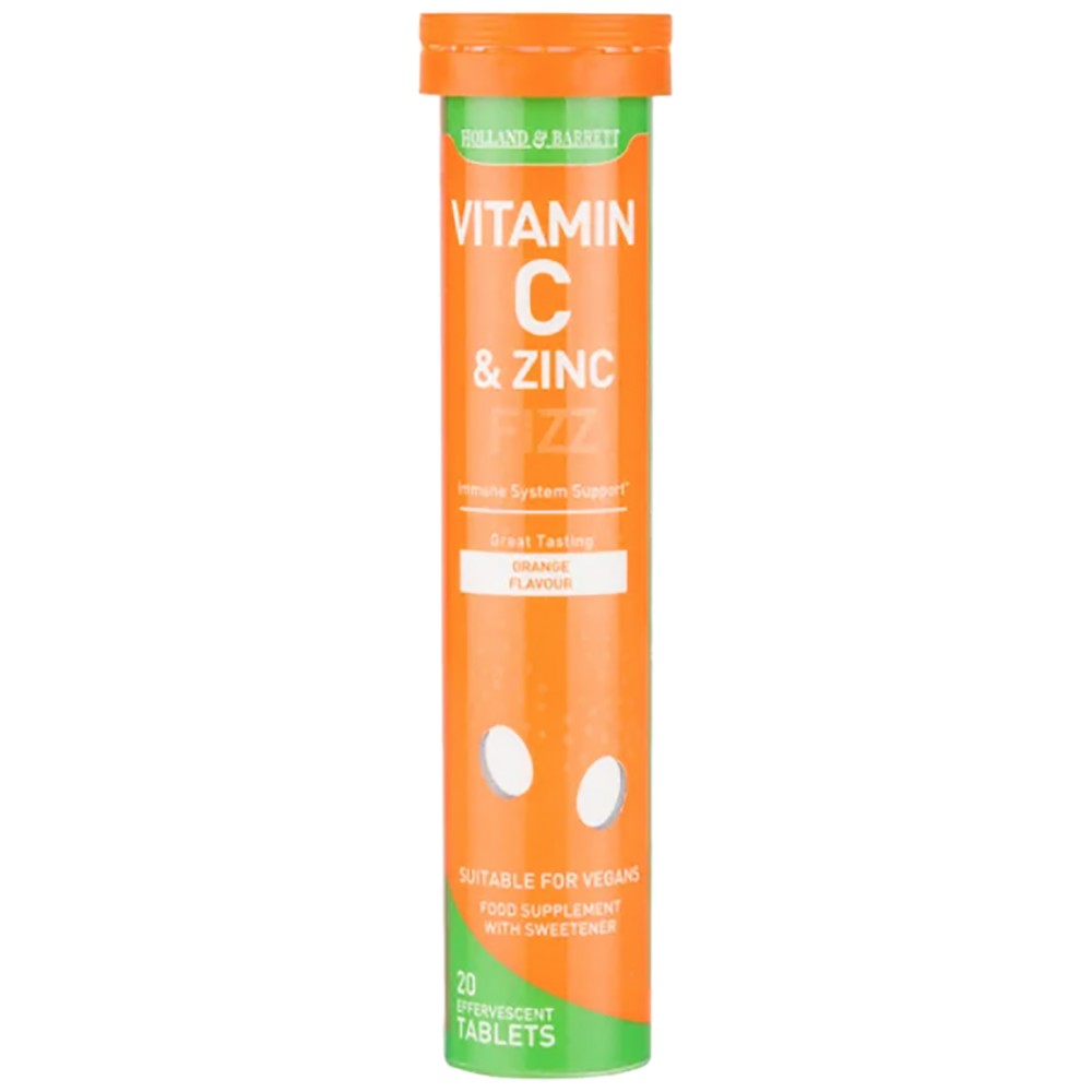 Vitamina C și zinc efervescent - 20 tablete solubile