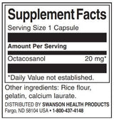 Octacosanol 20 mg | Puterea maximă - 30 capsule
