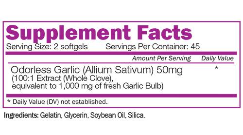 Usturoi inodor - 90 capsule de gel