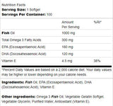 Omega 3 1000 mg - 100 capsule gel