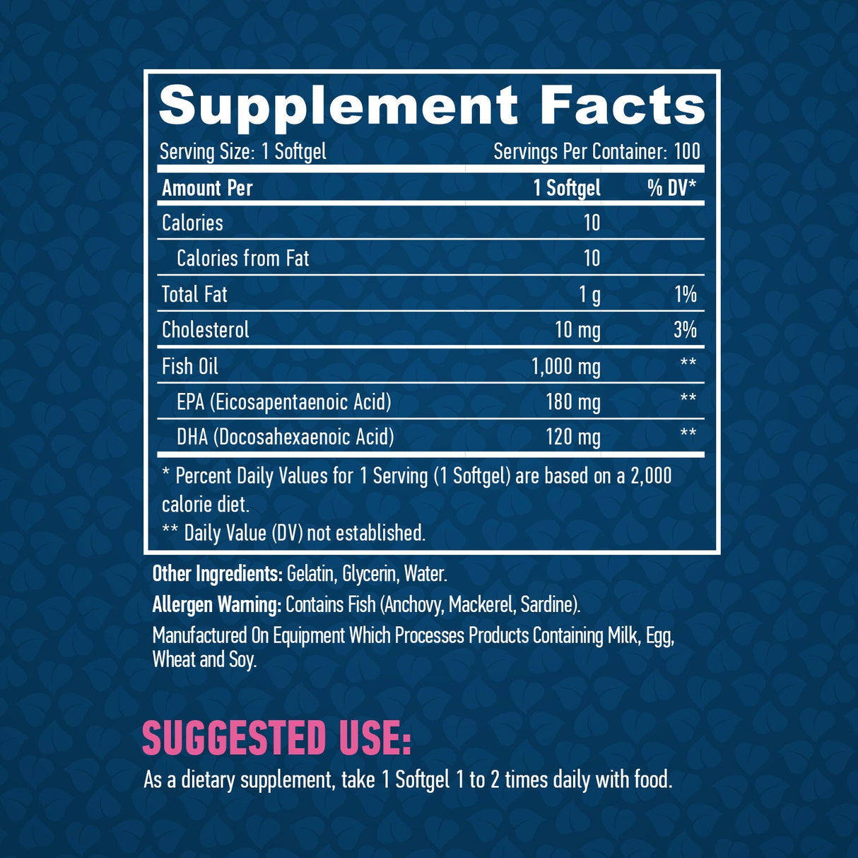 Omega 3 1000 mg. / 100 capsule moi
