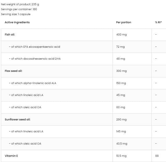 Omega 3-6-9 - 180 capsule moi