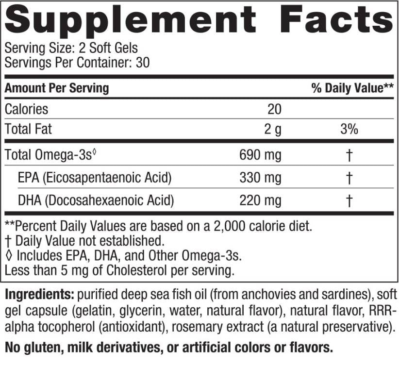 Omega-3 690 mg - 120 capsule moi