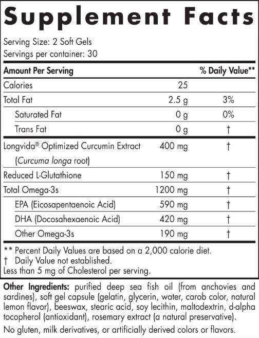 Omega Curcumin 1200mg - 60 capsule de gel