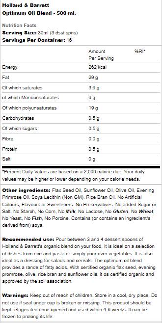 Optimum Oil Blend - 500 ml