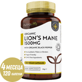 Coamă de leu organică 120 Vcaps. Nutravita