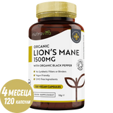 Coamă de leu organică 120 Vcaps. Nutravita