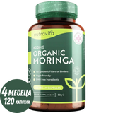 Moringa organică - Bio Moringa 600 mg 120 capsule vegane
