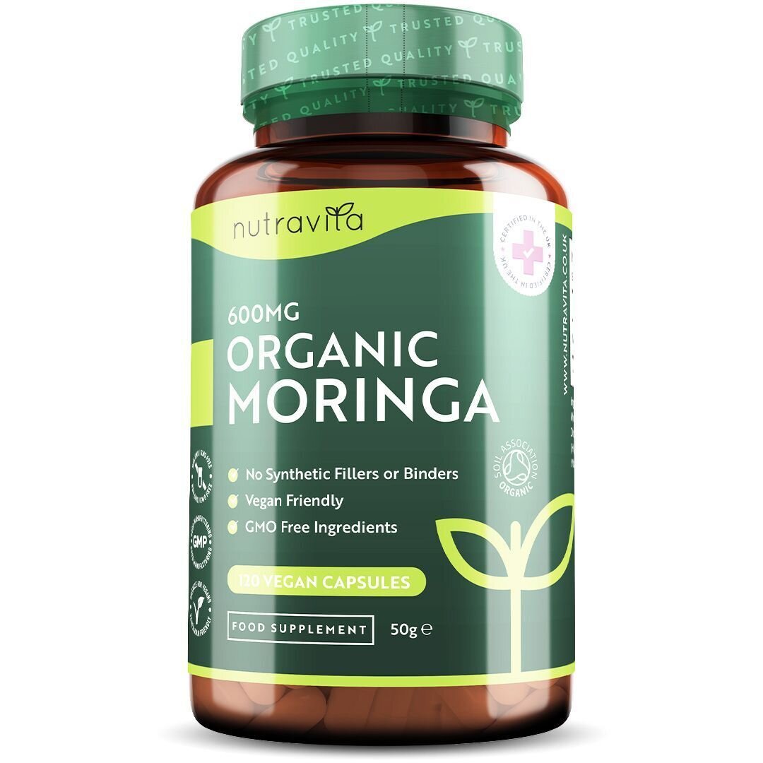 Moringa organică - Bio Moringa 600 mg 120 capsule vegane