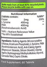 PE Nutriție | Tablete bronzate - 60 de tablete