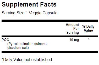 PQQ 10 mg / Pirolochinolină Chinonă - 30 capsule