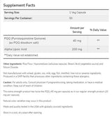 PQQ 40mg Extra Putere | cu Acid Alfa Lipoic 200 mg - 50 capsule