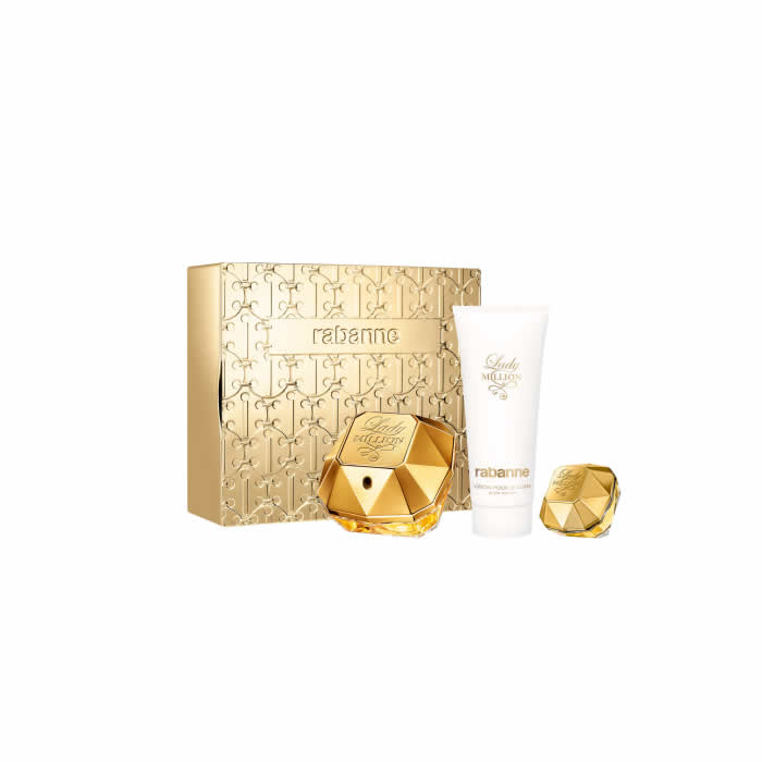 Paco Rabanne Lady Million Eau De Parfum Spray 80ml Set 3 Bucuri