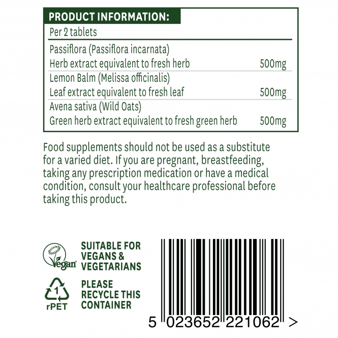Passiflora Complex (Passiflora Complex) 60 tablete NaturesAid