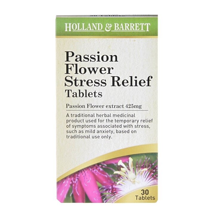 Passion Flower Stress Relief 30 tablete HOLLAND &amp; BARRETT