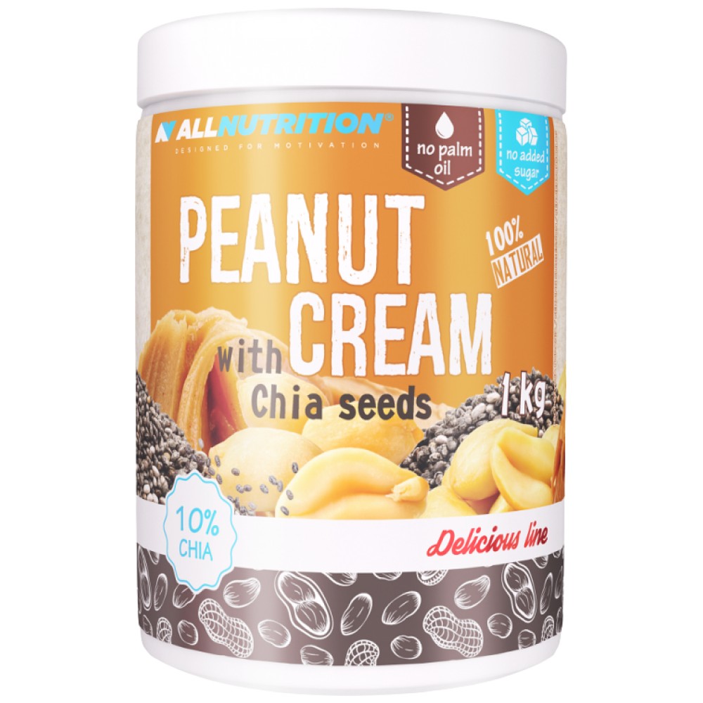 Crema de arahide cu seminte de chia 1000 grame