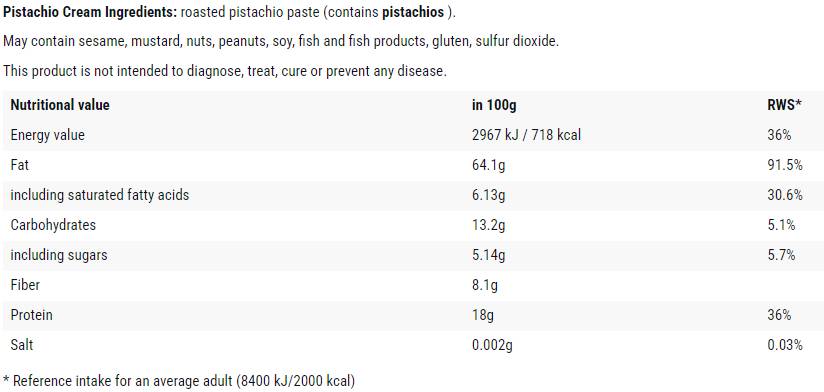 Crema de fistic - 200 de grame