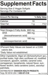 Omega-3 pe bază de plante | Conținând capsule de gel Life's Omega - 120