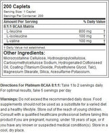 Platină BCAA 8:1:1 - 200 de capsule