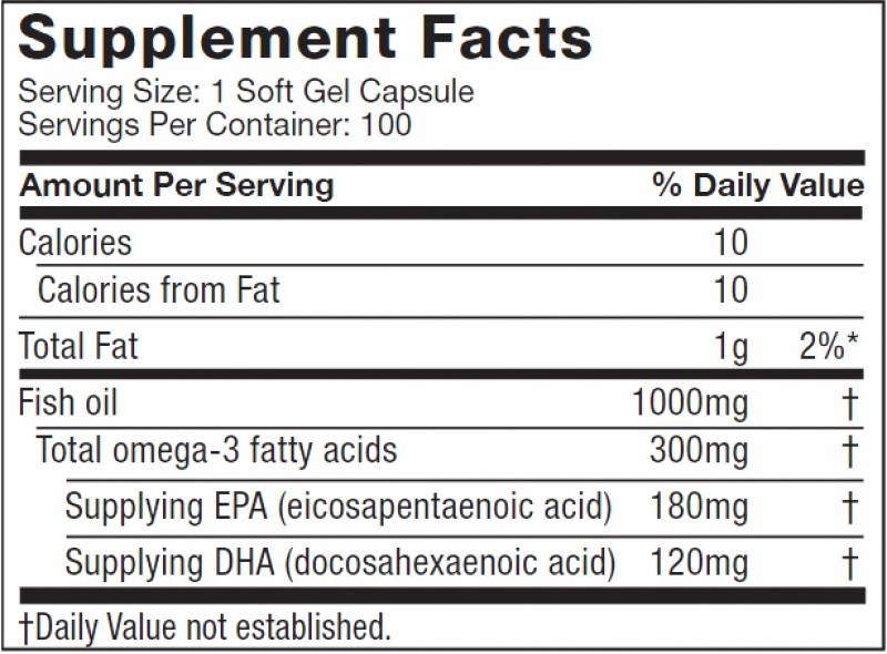 Ulei de pește Omega Platinum - 100 capsule de gel