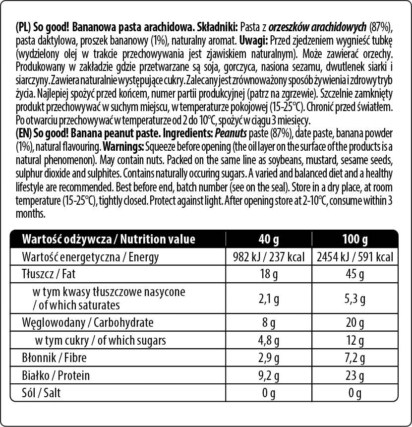 Dimensiune de buzunar / Plină cu pastă de unt de arahide / Diferite arome 40 de grame