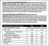 Dimensiune de buzunar / Plină cu pastă de unt de arahide / Netedă 40 de grame