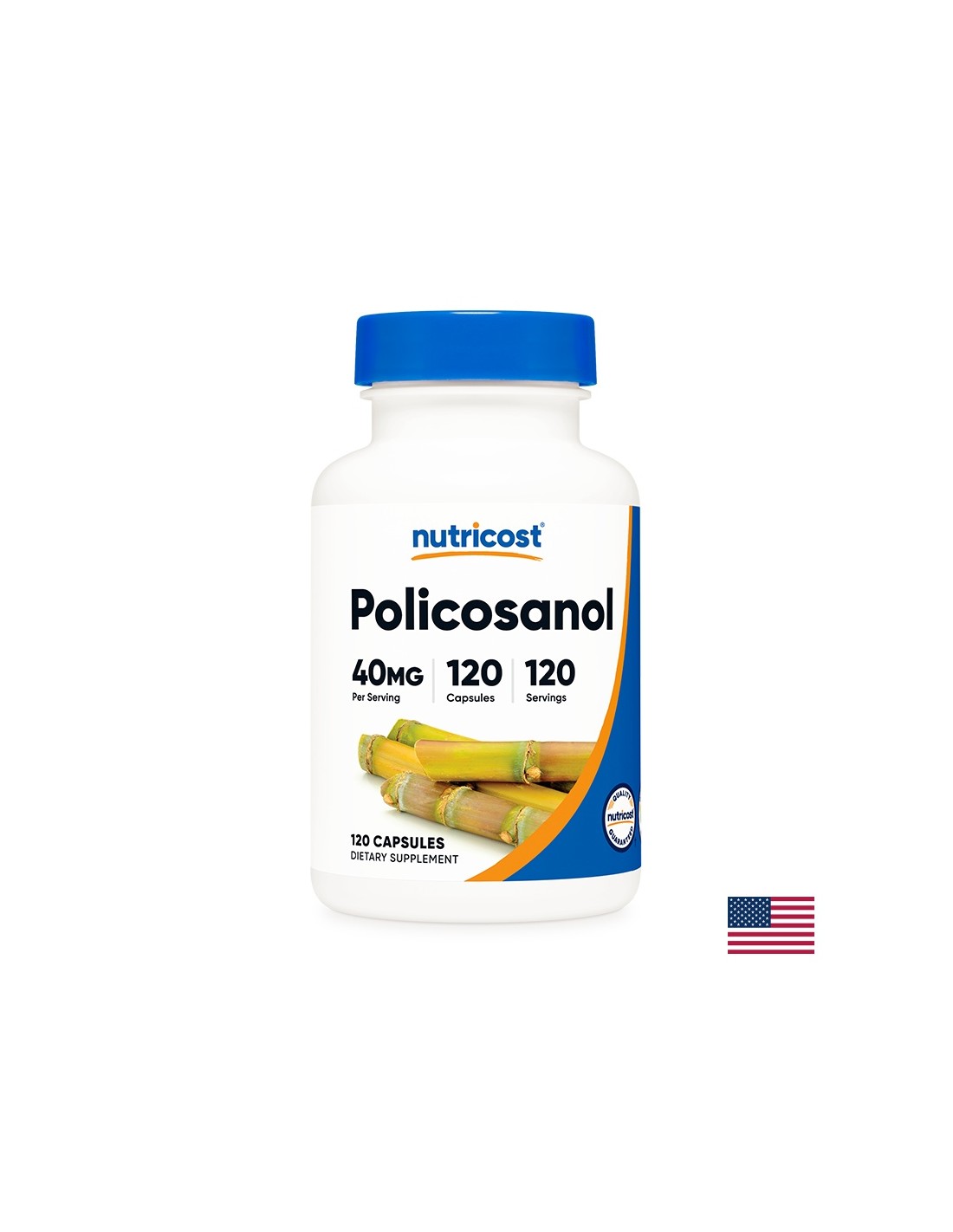 Sistemul cardiovascular - Policosanol, 40 mg x 120 capsule Nutricost