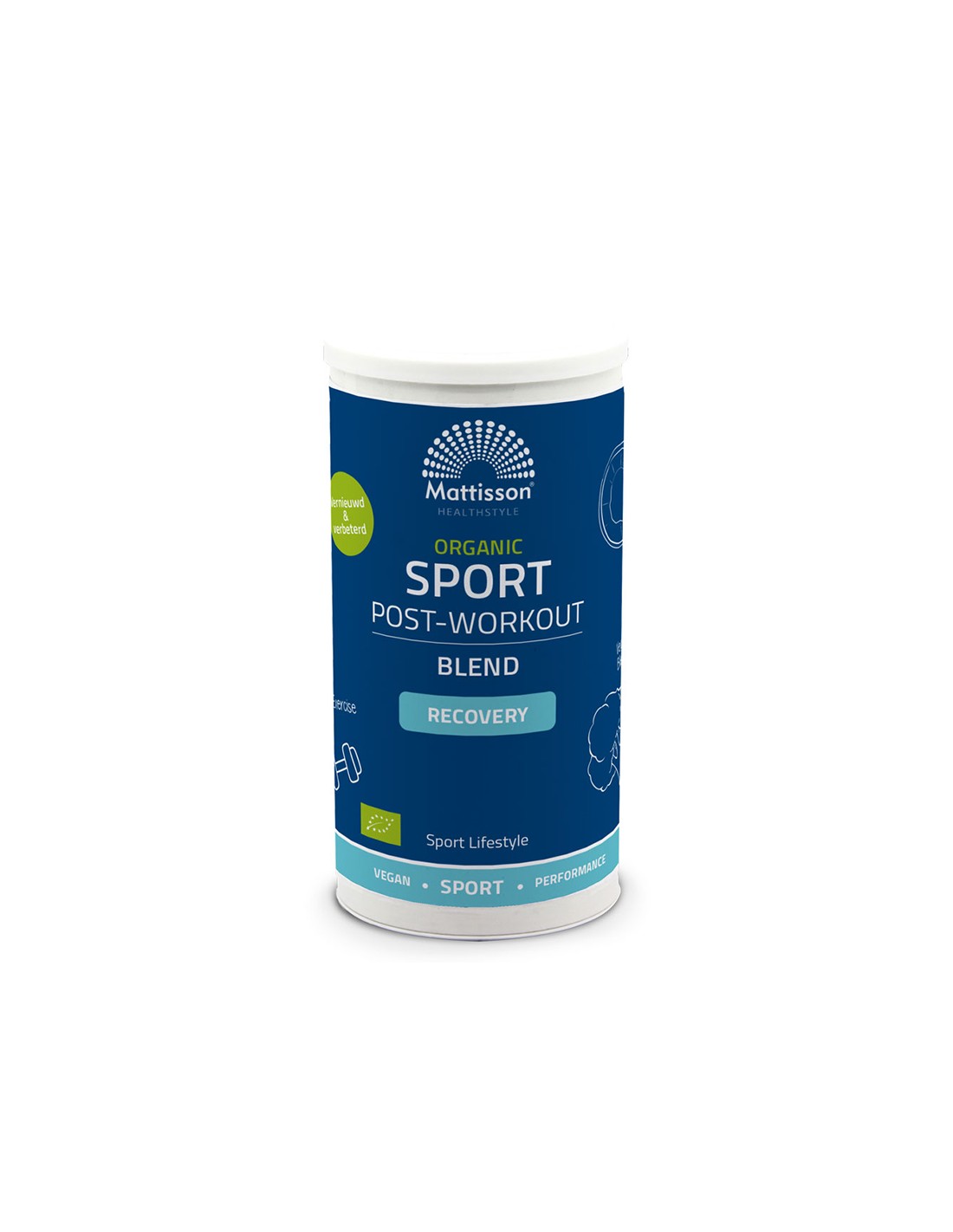 Amestec pentru Smoothies Post-antrenament Blend Recovery BIO, 250 g pulbere