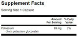 Gluconat de potasiu 99 mg 250 capsule