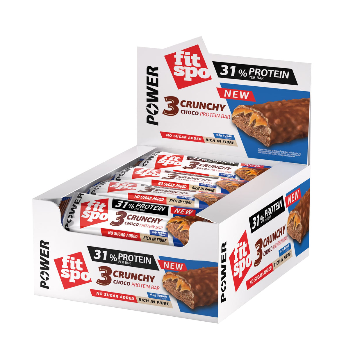 Power Bar Crunchy Chocolate Brownie - 12 x 55 grame