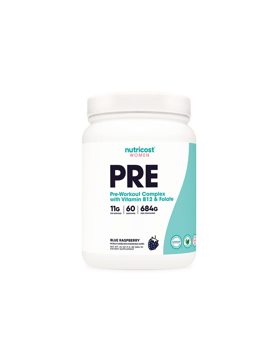 Formula complexă de fitness pentru femei Pre-Workout, 684 g pudră Nutricost