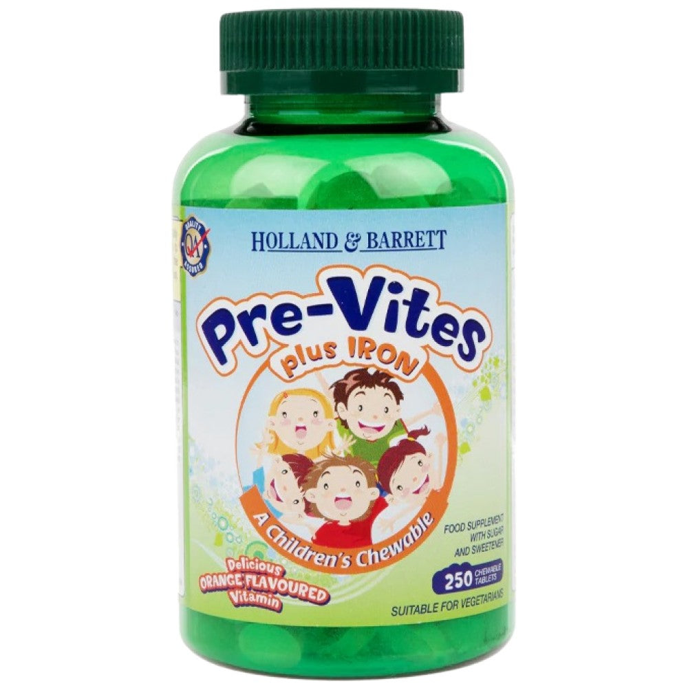 PreVites cu Fier | Masticabil - 250 de capsule de gel masticabile